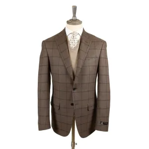 Brown Check Loro Piana 100% Wool Jacket