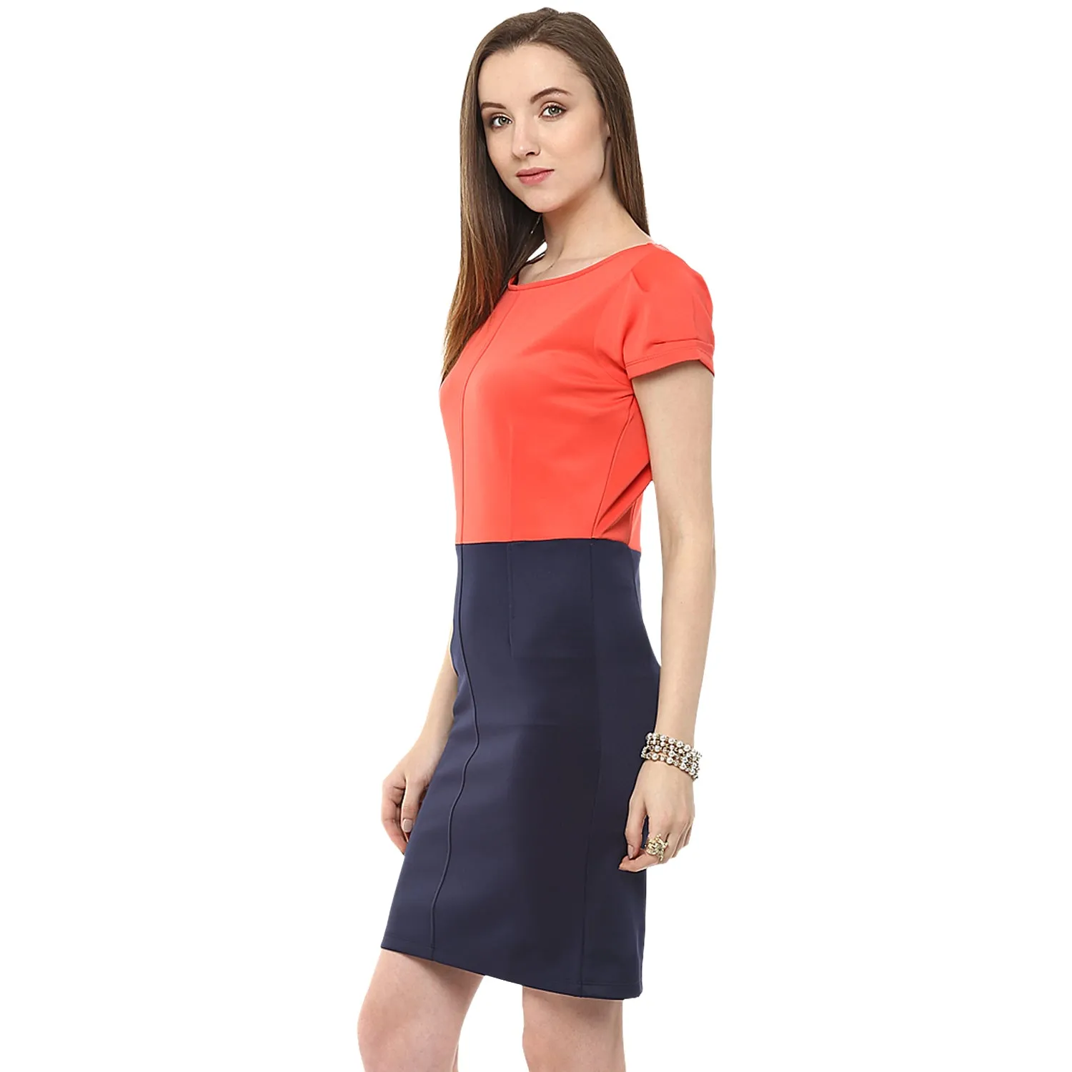 Bodycon Color-Block Dress