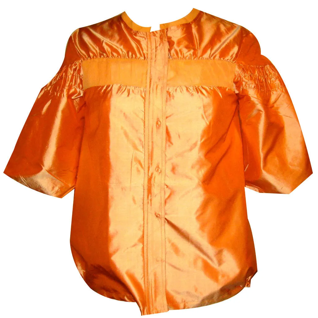 Bombay Burnt Orange Silk Jacket