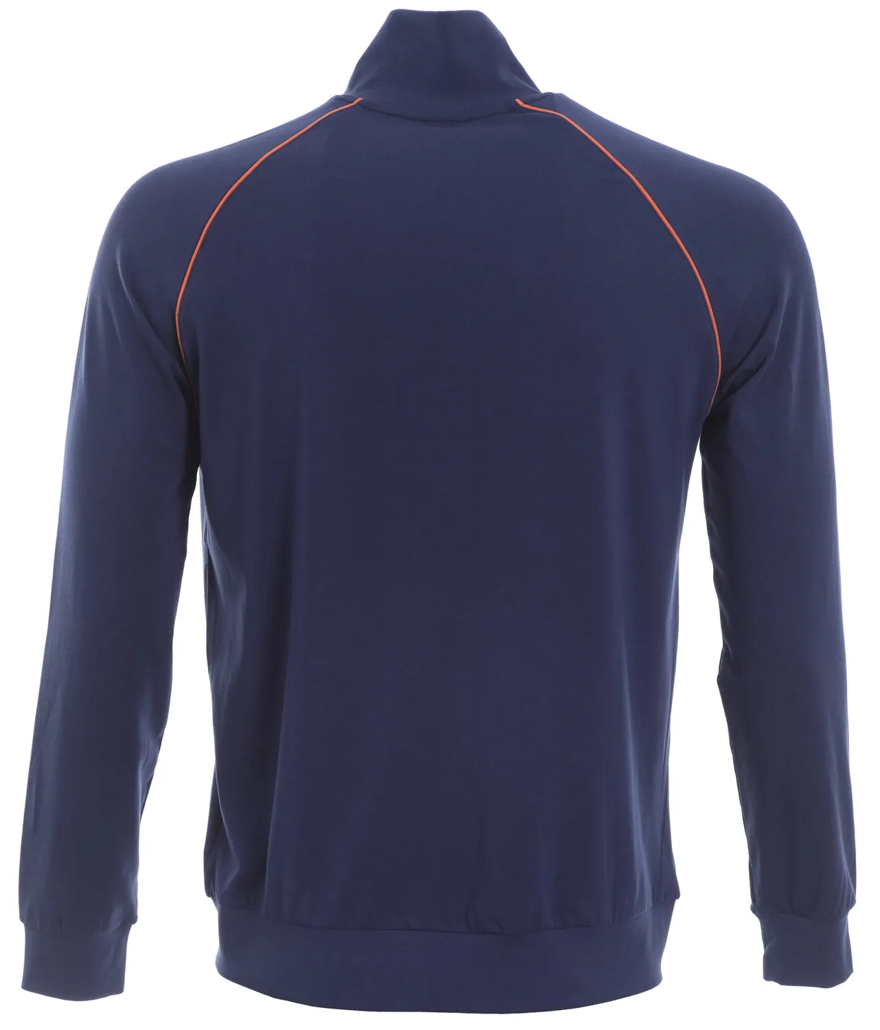 BOSS Mix & Match Jacket Z Hooded Sweatshirt in Blue & Orange