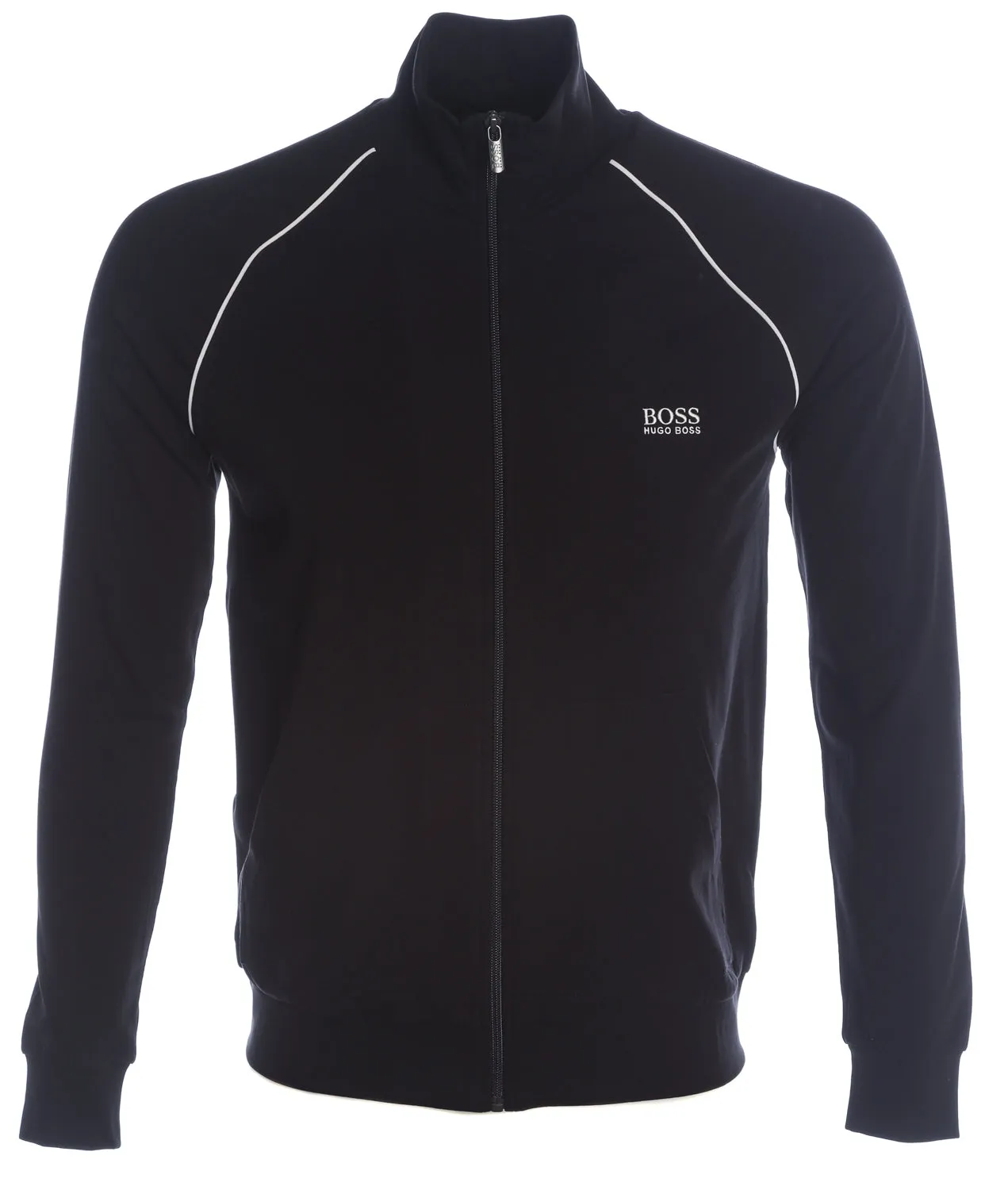 BOSS Mix & Match Jacket Z Sweat Top in Black & White