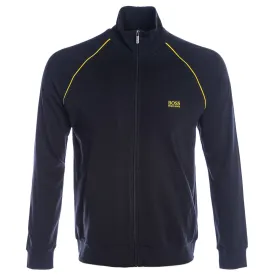 BOSS Mix & Match Jacket Z Sweat Top in Navy & Yellow