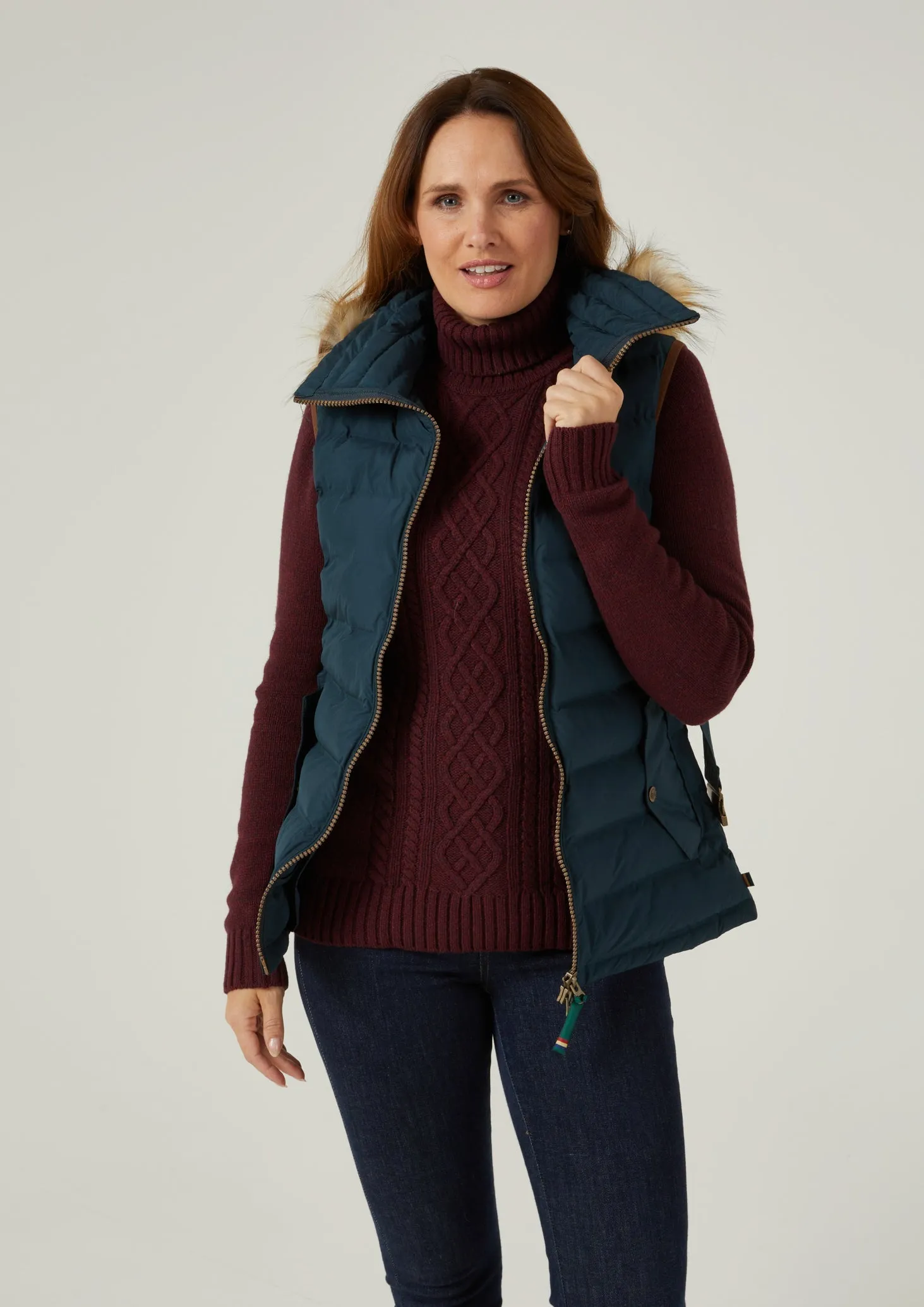 Calsall Ladies Navy Gilet - Regular Fit