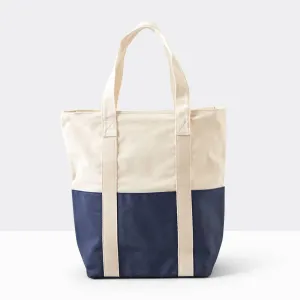 Canvas Color Block Tote