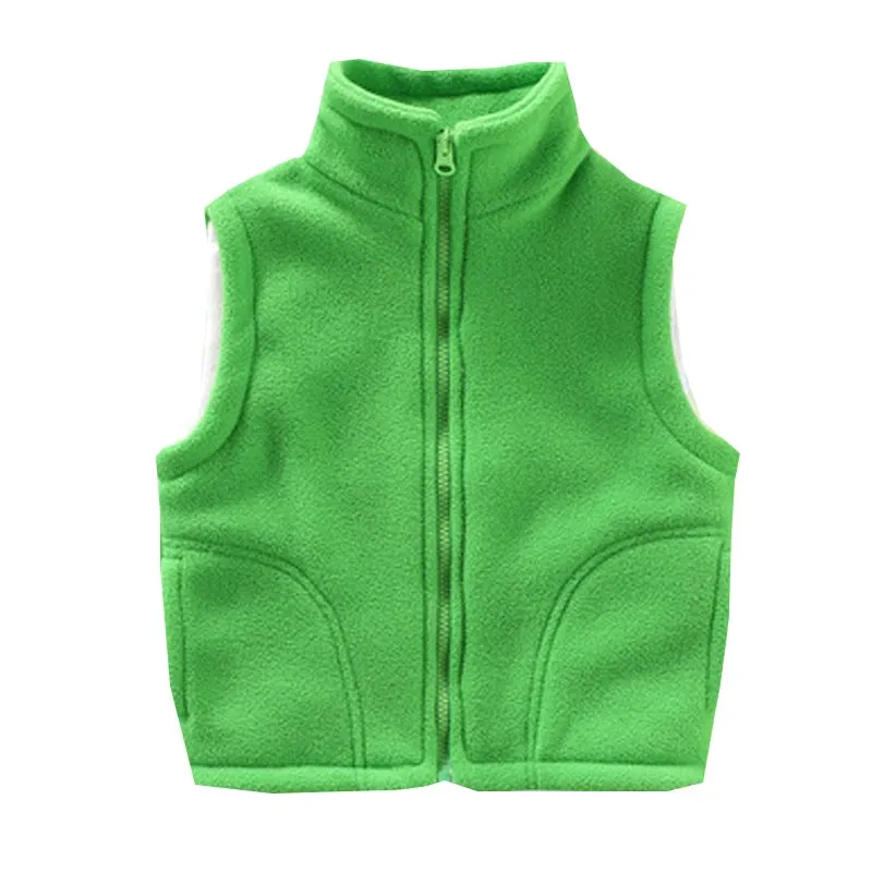 Children's Vest for Boy Teenager Outerwear Waistcoats Sleeveless Jackets Girl Polar Fleece Baby Kids Vest Warm Winter Clothes