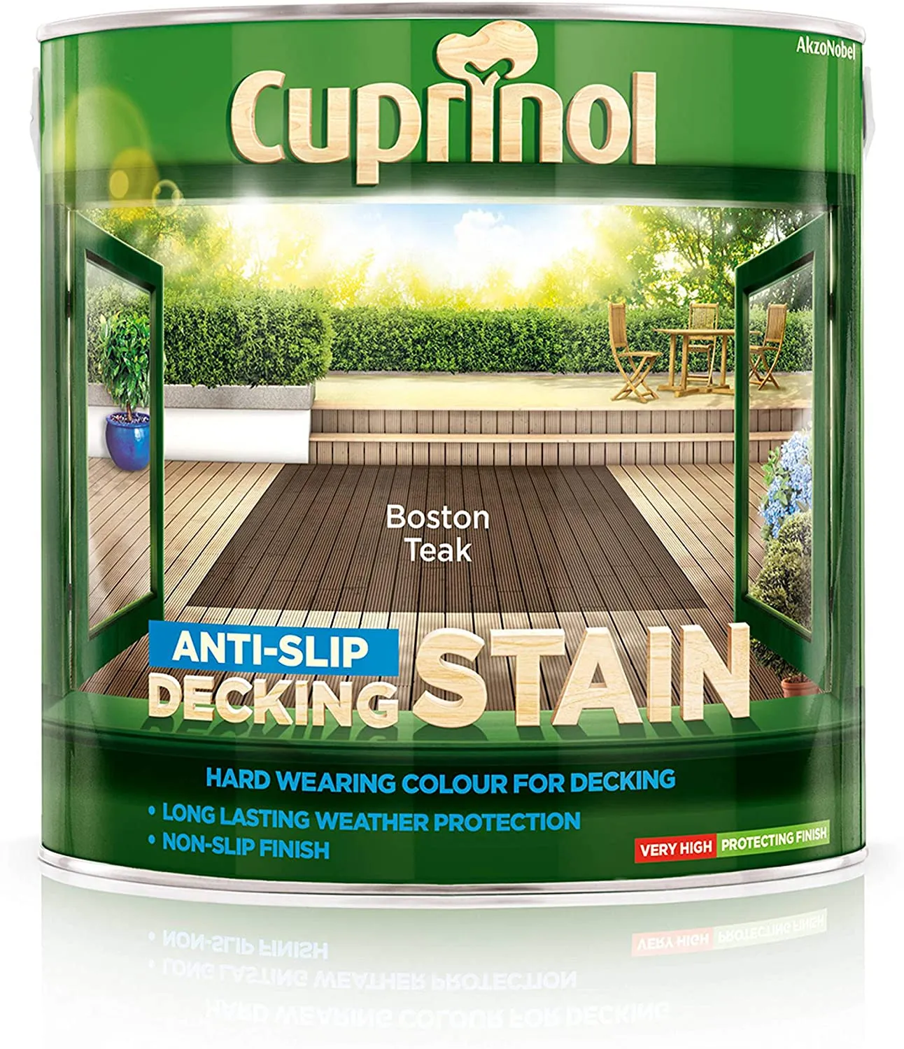 Cuprinol Anti Slip Decking Stain - Boston Teak 2.5L