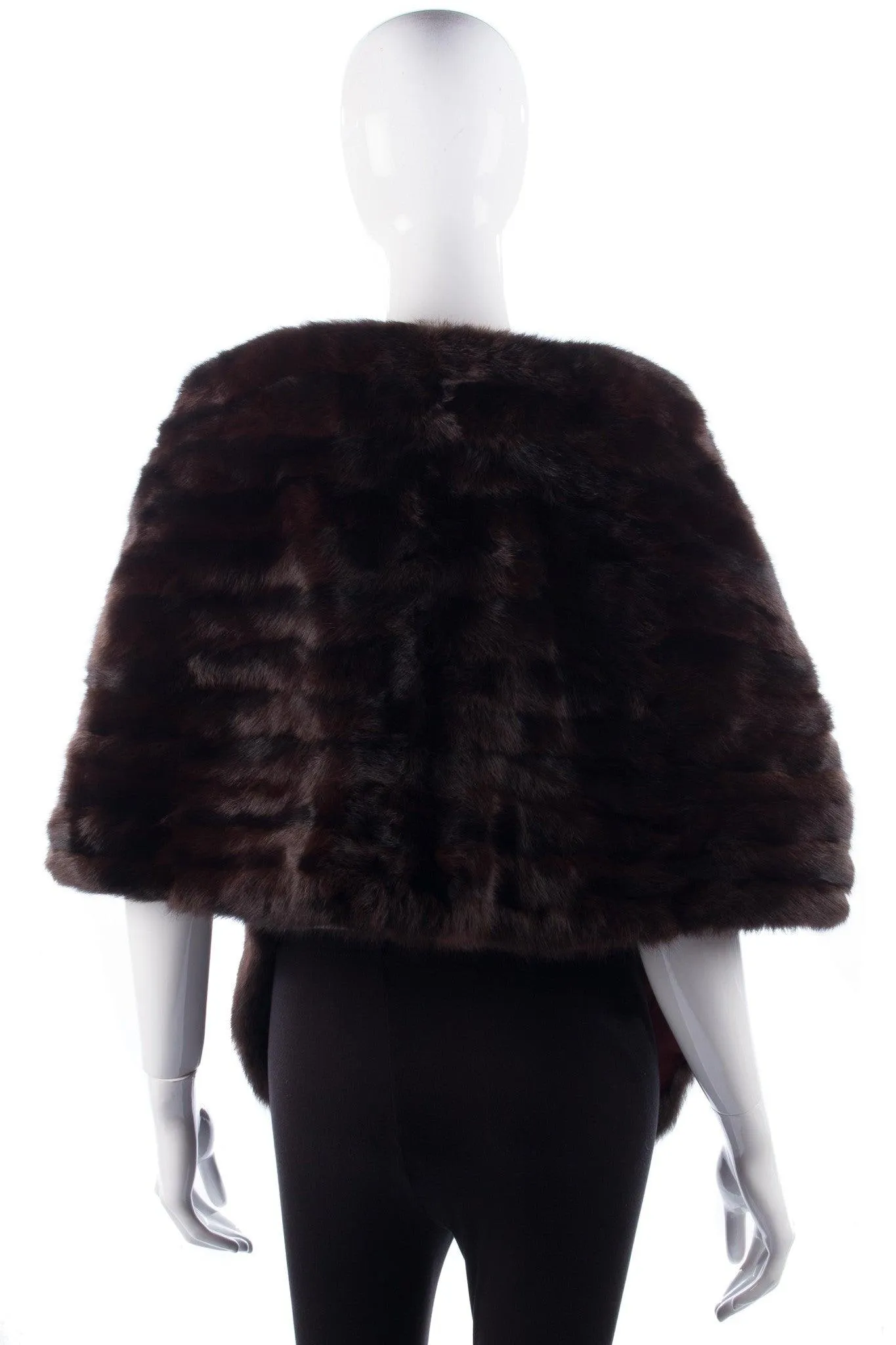 Fabulous Vintage Dark Brown Fur Stole One Size