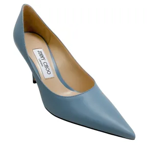 Jimmy Choo Smoky Blue Leather Love 85 Pumps