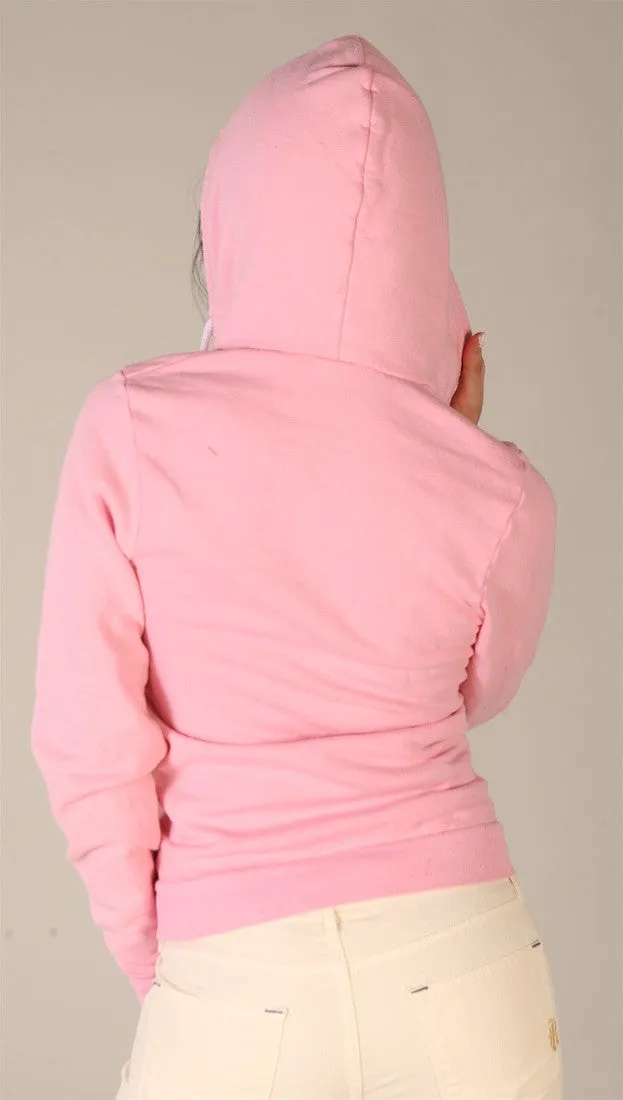 Kinkate Unisex Zip Up Hoodie Pink