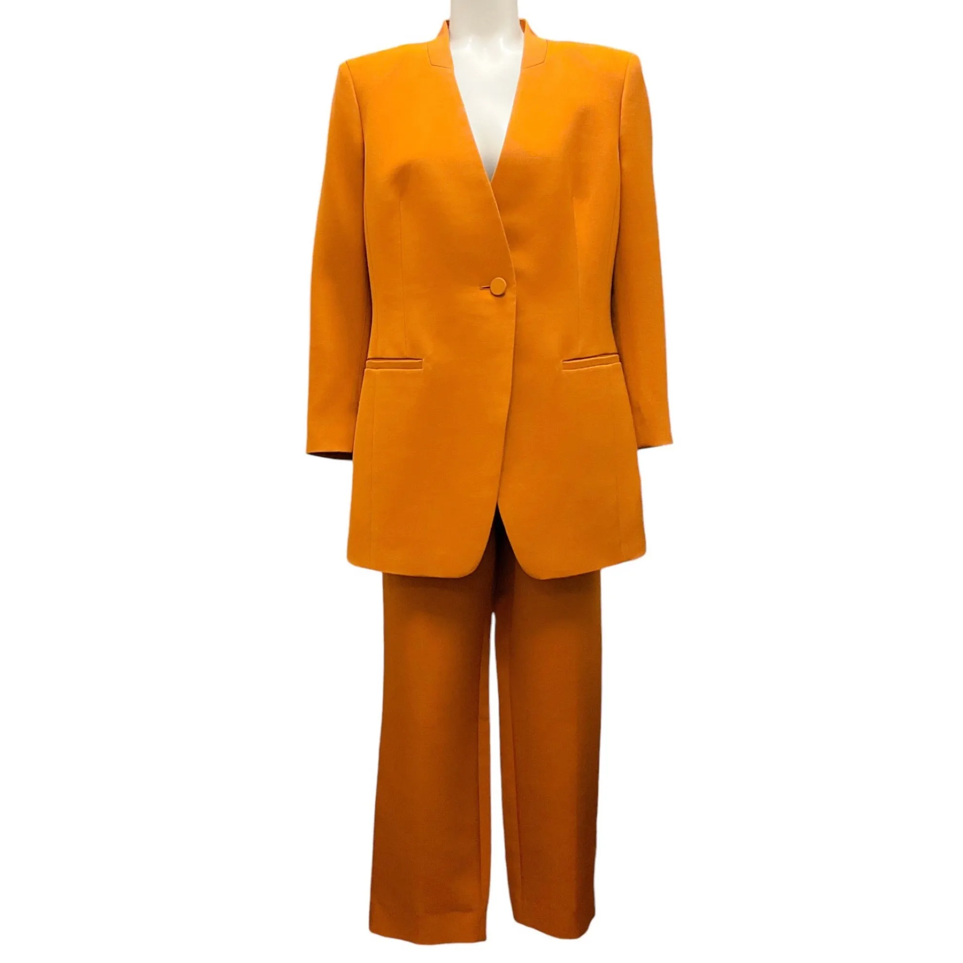 Lafayette 148 New York Copper Wool and Silk Suit Set