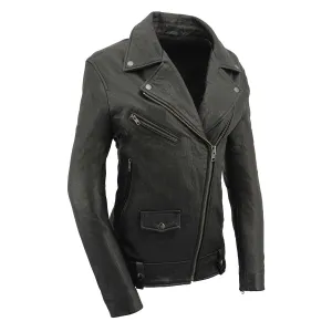 Milwaukee Leather Women's Black Premium New Zealand Lambskin