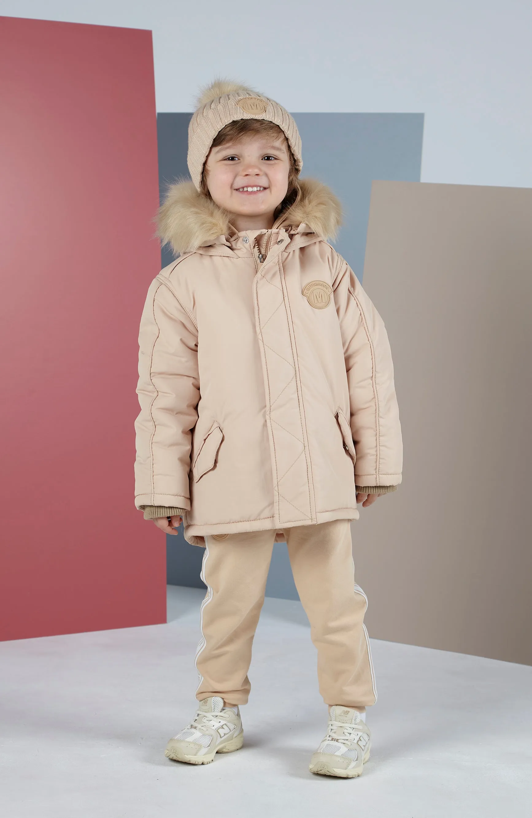 Mitch & Son - Hazelnut faux fur hooded jacket