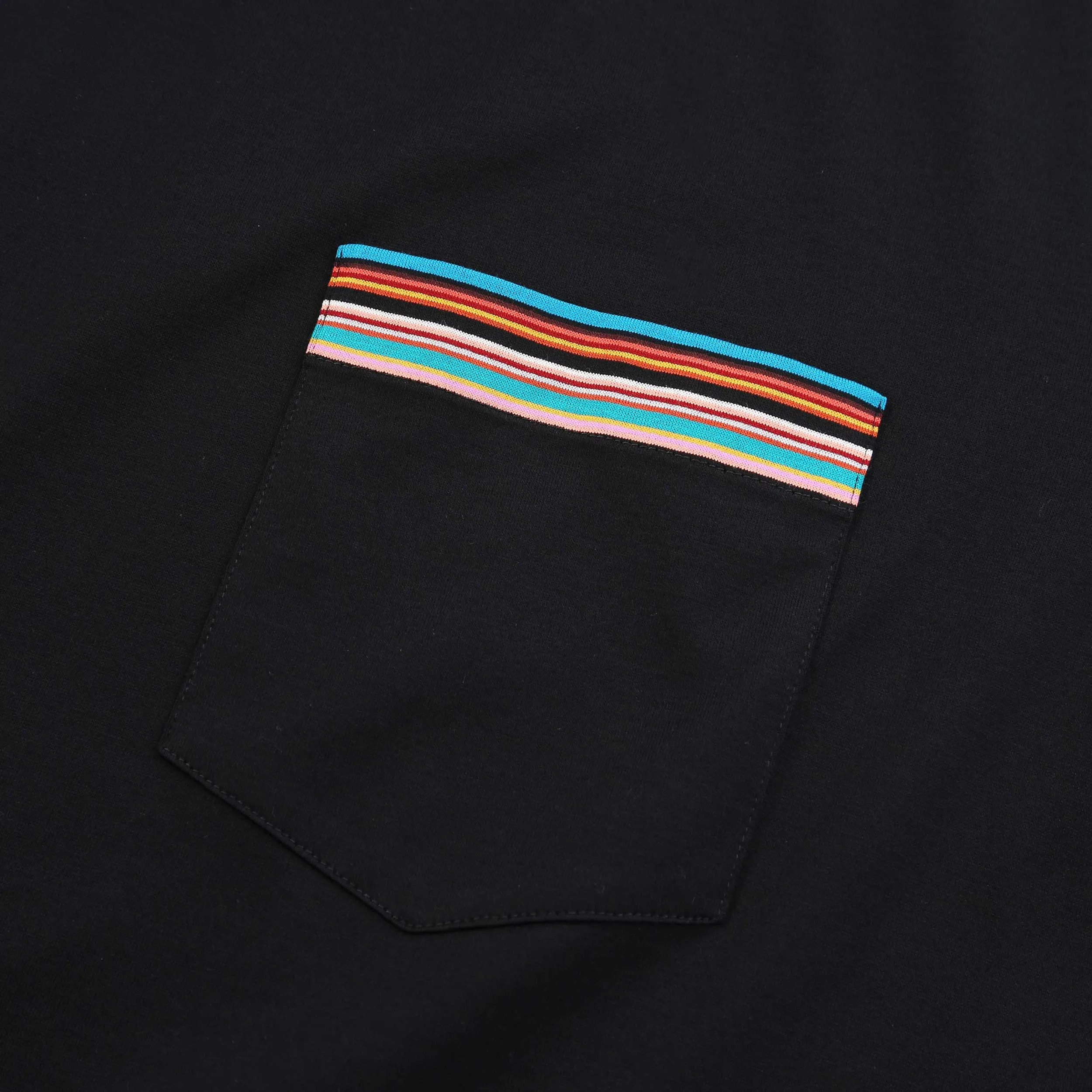 Paul Smith Stripe Pocket T Shirt in Black