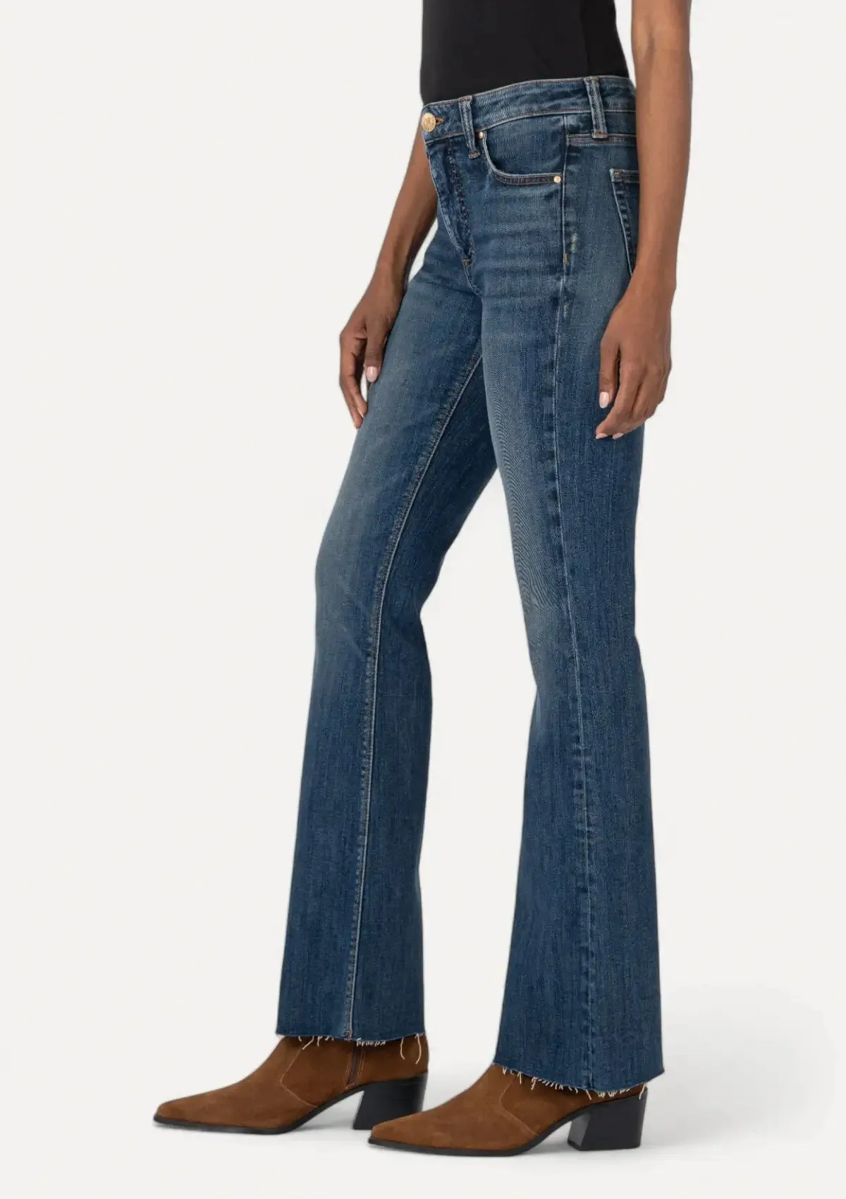 Stella High Rise Flare Jeans - Decent With Dark