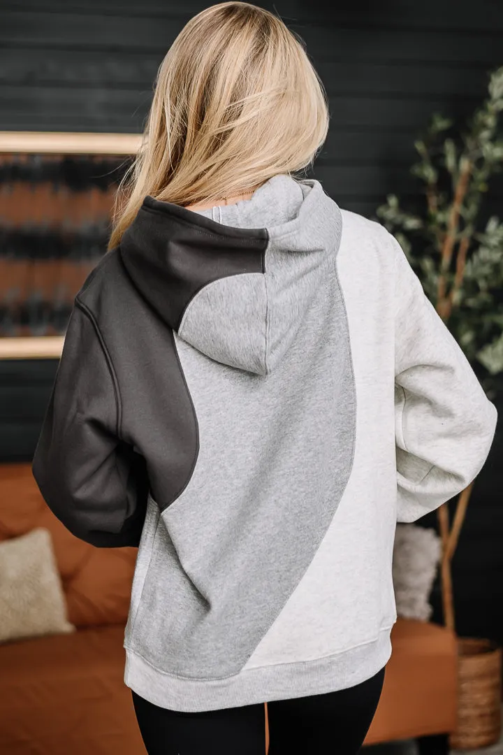 The Grey Area Color Block Hoodie