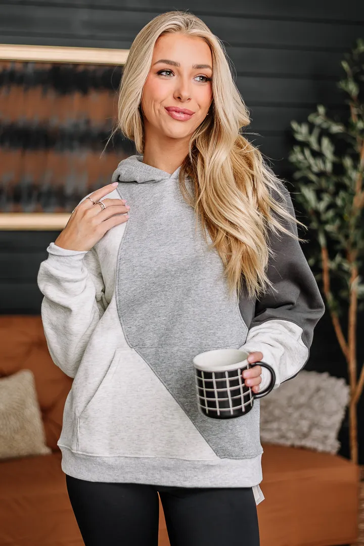 The Grey Area Color Block Hoodie