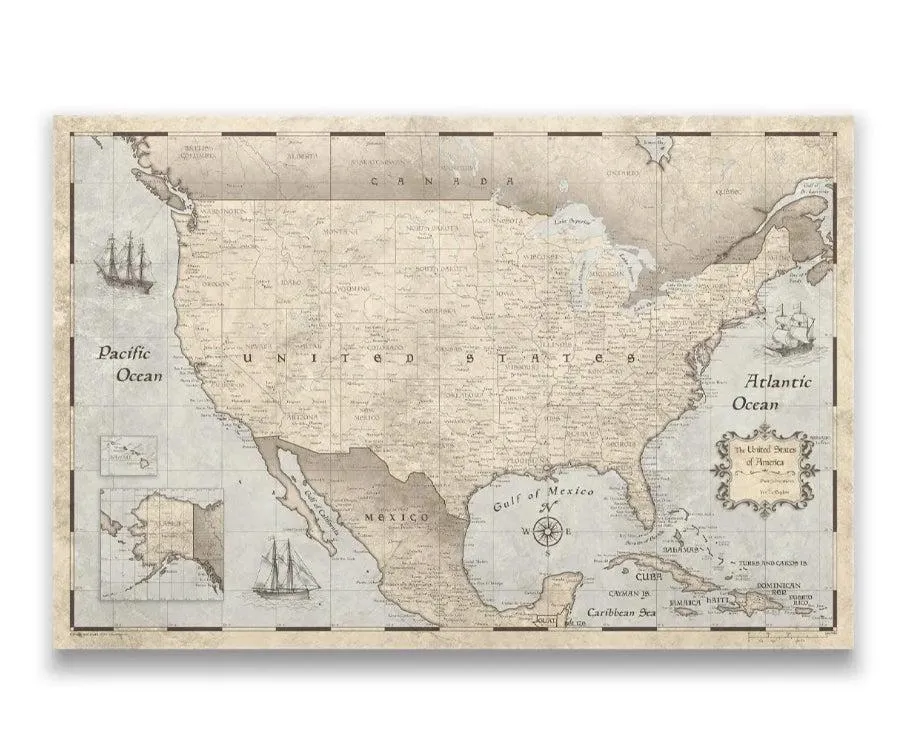 US Push Pin Map