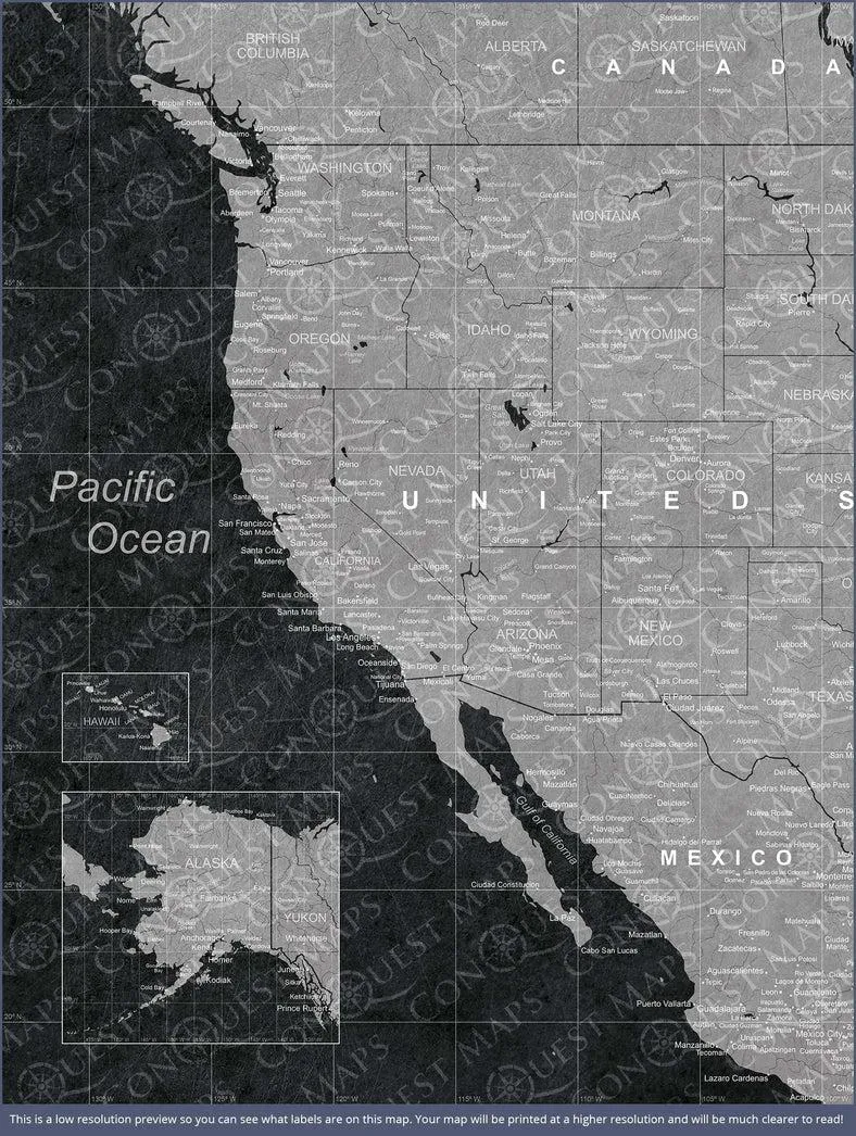 US Push Pin Map