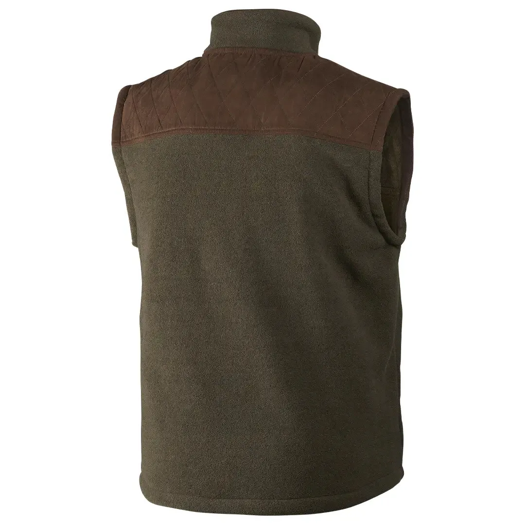 William II Fleece Waistcoat - Pine Green by Seeland