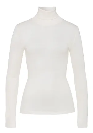 Woolen Silk W Wool And Silk Turtleneck | Cygne 71423-795